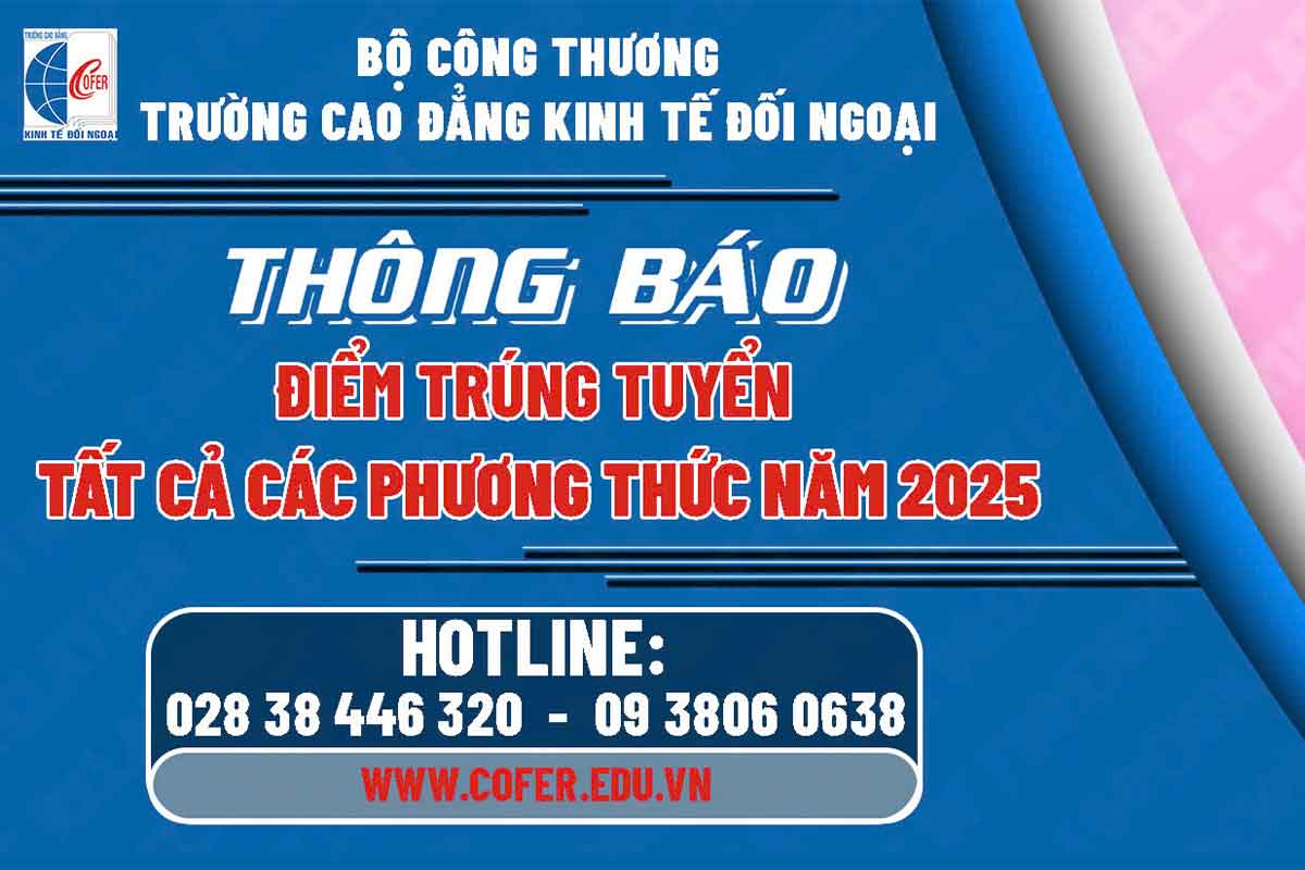 Thông báo điểm trúng tuyển năm 2025