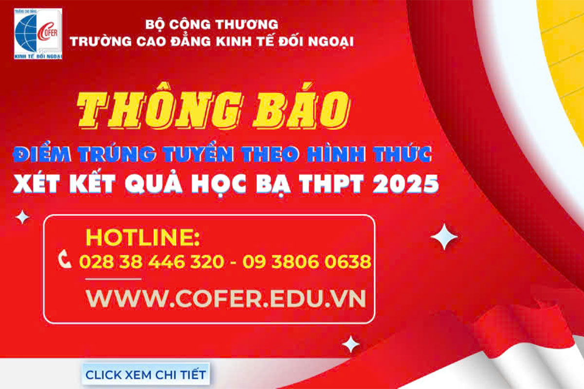 Thông báo điểm trúng tuyển theo hình thức xét kết quả học bạ THPT năm 2025