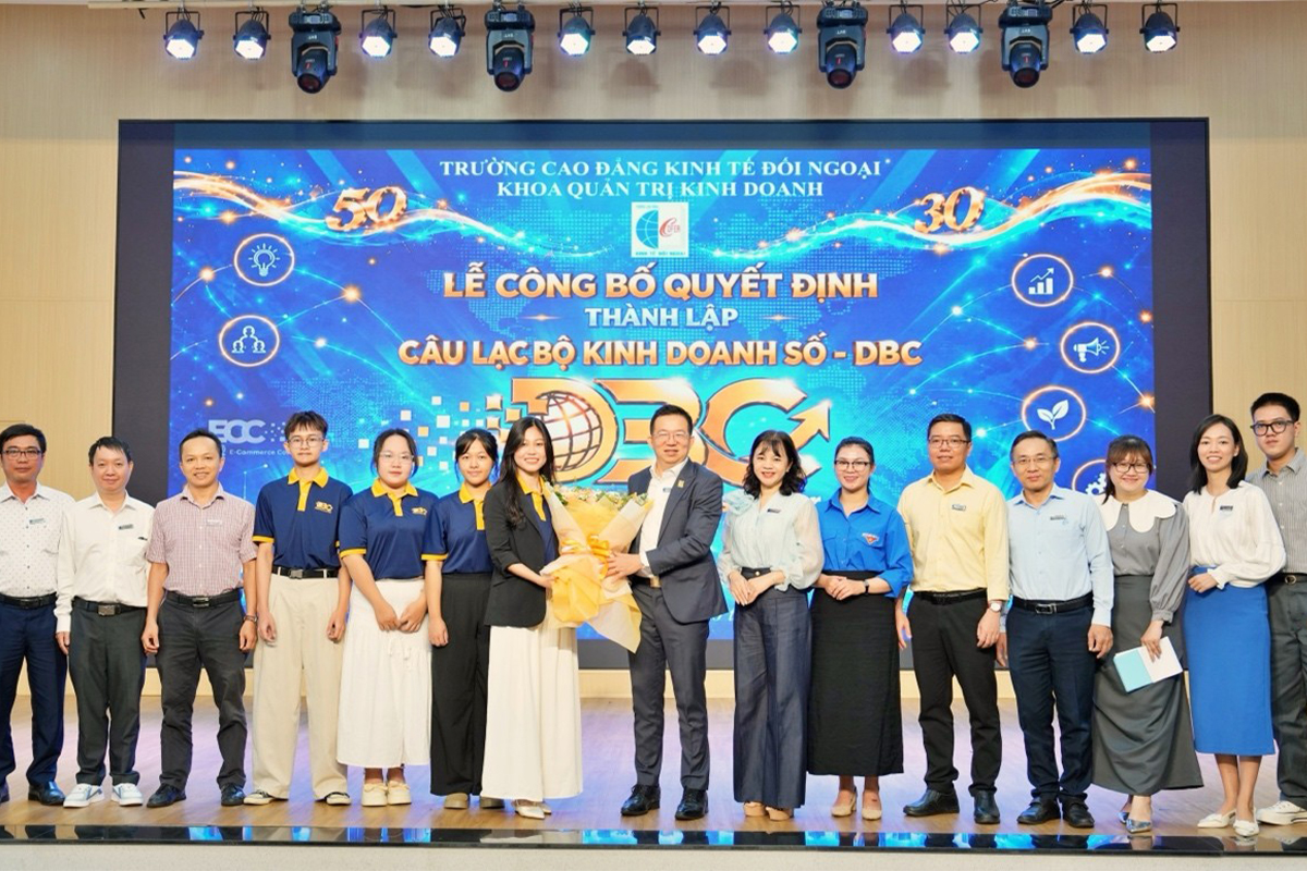 Digital Business Cofer – DBC chính thức được thành lập – mở ra hành trình mới trong kinh doanh số cho sinh viên trường Cao đẳng Kinh tế Đối ngoại