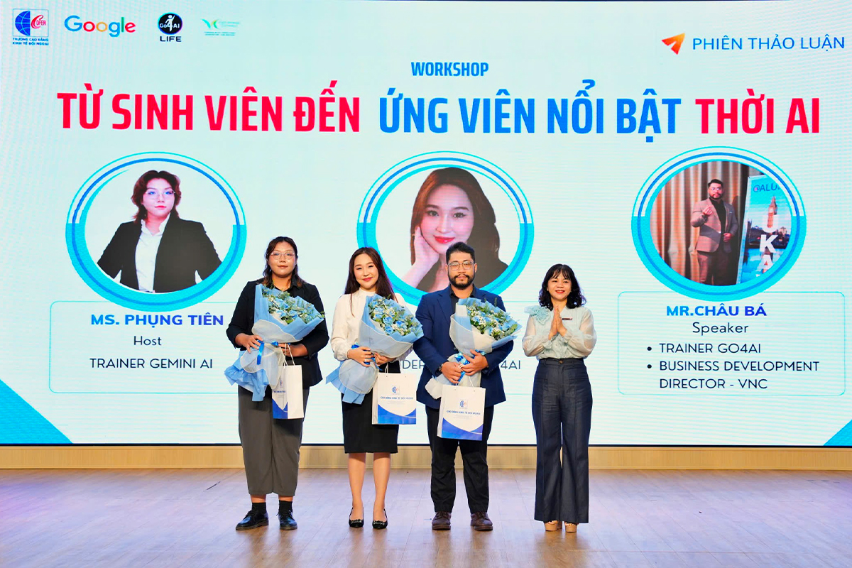 Từ sinh viên trường Cao đẳng Kinh tế Đối ngoại đến ứng viên nổi bật thời AI: làm chủ công nghệ, làm chủ cơ hội nghề nghiệp