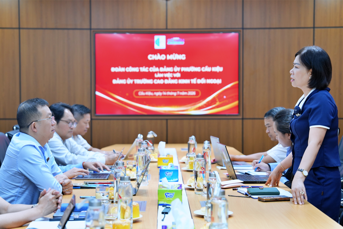 Kết quả buổi làm việc của Đoàn công tác Đảng ủy phường Cầu Kiệu với Đảng ủy Trường Cao đẳng Kinh tế Đối ngoại 