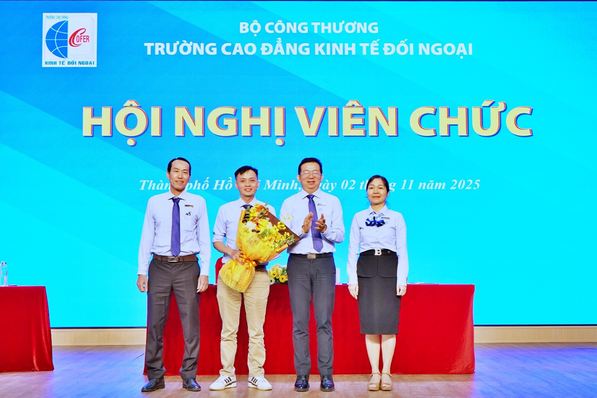 Trường Cao đẳng Kinh tế Đối ngoại tổ chức Hội nghị viên chức và Hội nghị người lao động năm học 2025–2026