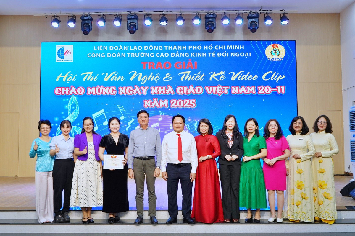 Công đoàn Trường Cao đẳng Kinh tế Đối ngoại tổ chức chuỗi hoạt động chào mừng Ngày Nhà Giáo Việt Nam 20/11 năm 2025.