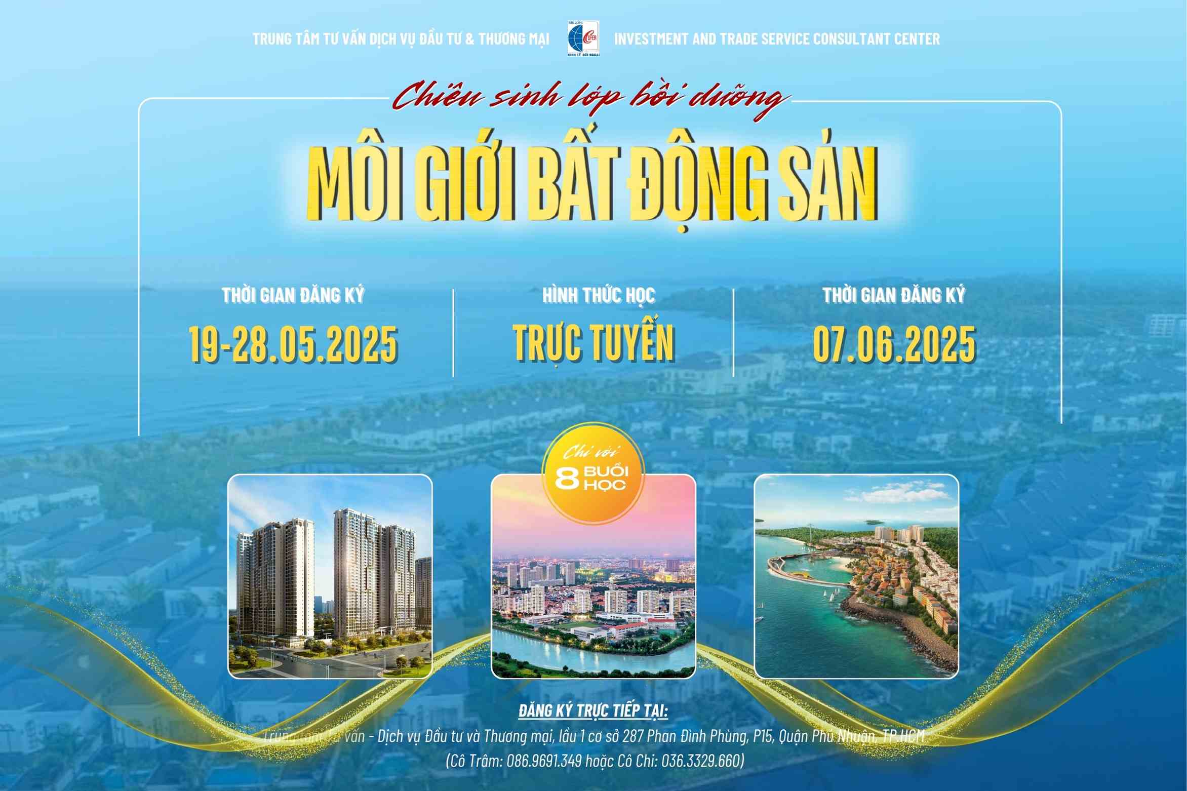 Thông báo chiêu sinh lớp bồi dưỡng Môi giới Bất động sản