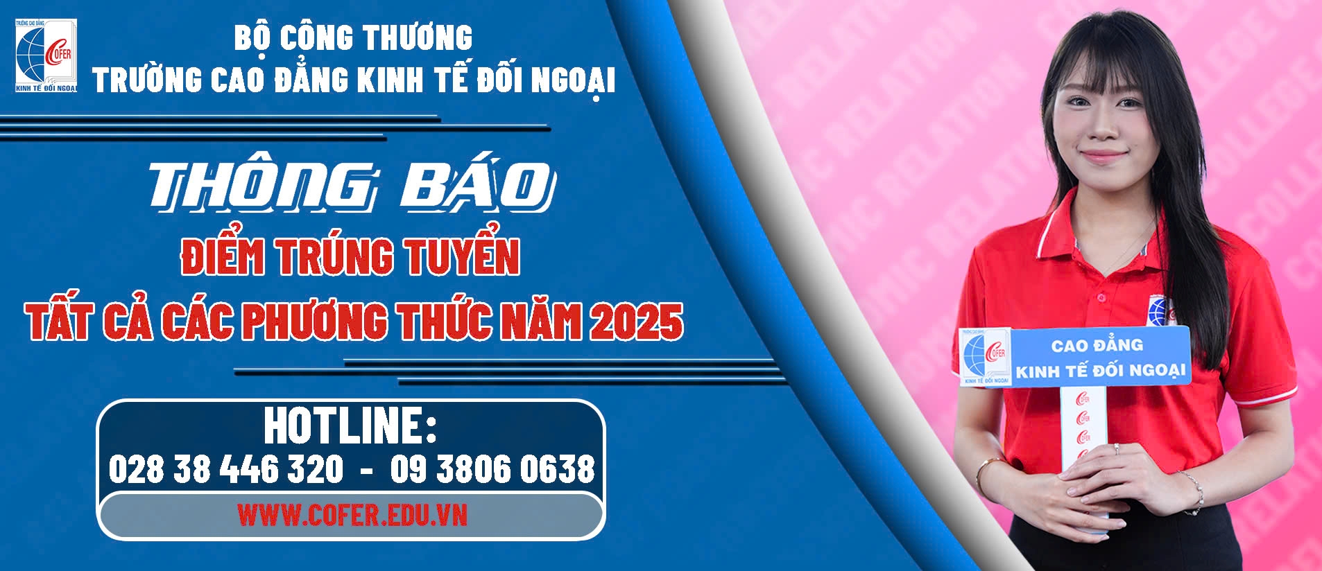 Thông báo điểm trúng tuyển 2025